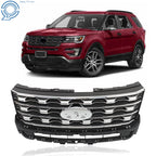 Chrome Front Bumper Grille for Ford Explorer (2016–2017)
