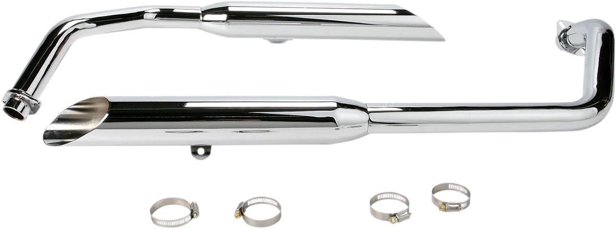 Cobra Classic Slashcut Exhaust for Honda Shadow Spirit (2001–2007) - Chrome