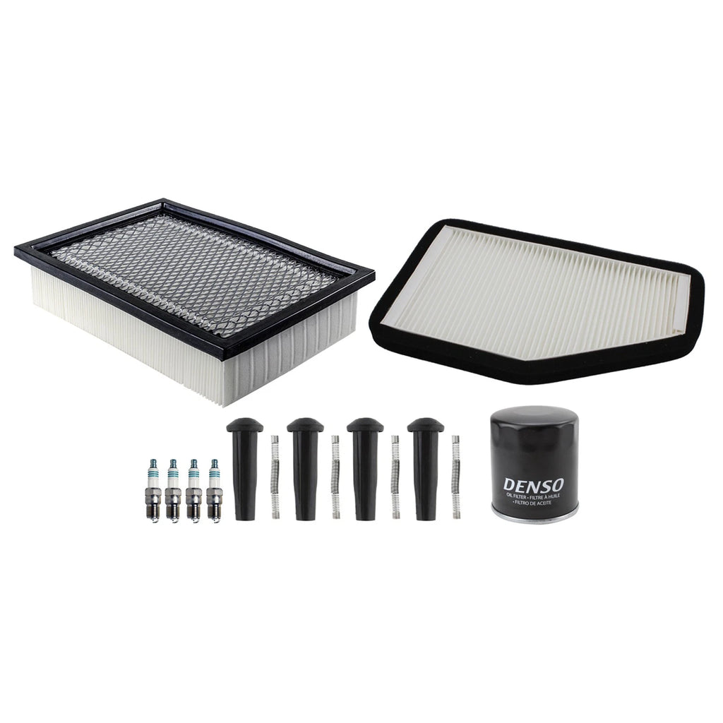 Tune Up Kit 4 Spark Plugs & Boots for Ford Escape Mariner Tribute (2001–2012)