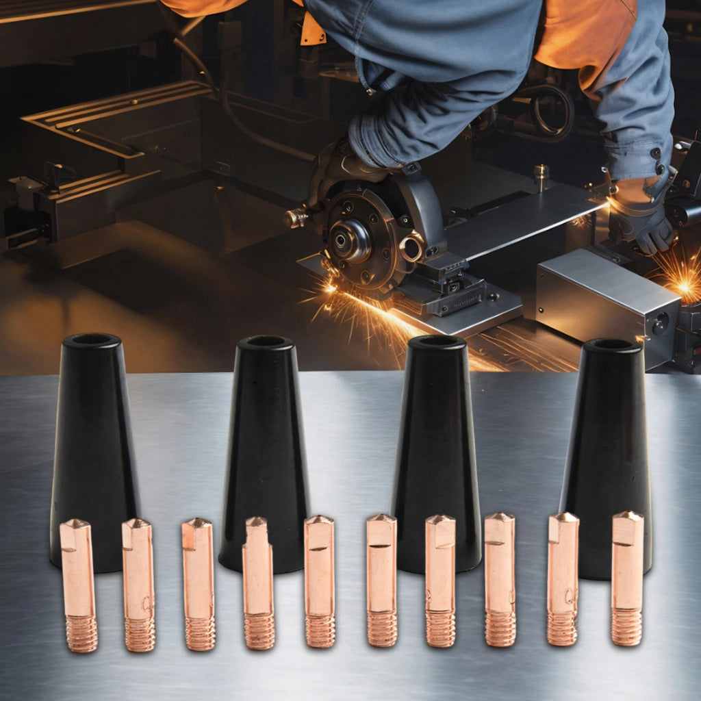 Flux Core Nozzle Tips Kit for 14AK MIG Welding Torch (Set of 4)