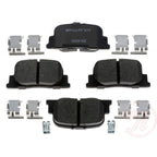 Set of 4 Brake Pads for Toyota Camry (2000–2001) Rear FWD