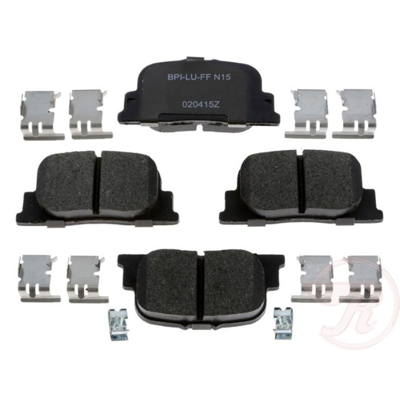 Set of 4 Brake Pads for Toyota Camry (2000–2001) Rear FWD