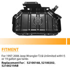 Gas Tank Skid Plate for Jeep Wrangler TJ & Unlimited (1997–2006) 52100219AB