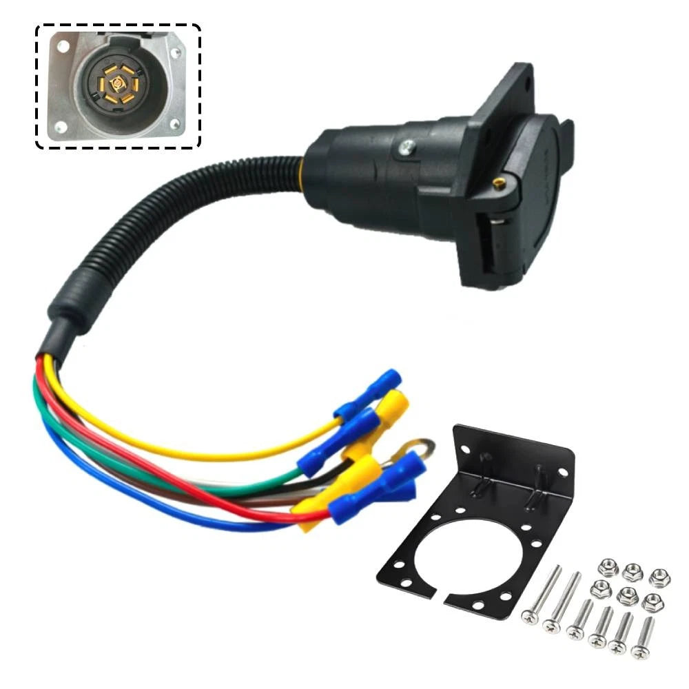 7 Pin Trailer Plug Wiring Harness Kit for Truck (Vehicle-Side)