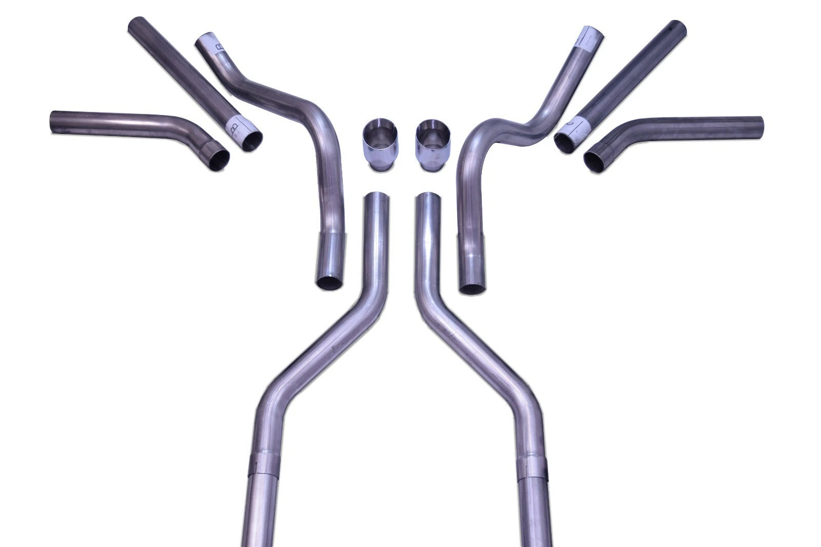 2.5" Dual Exhaust Kit for Chevy GMC C10 (1963–1972) No Muffler Side Exit