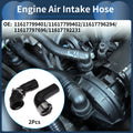 Set of 2 Engine Air Intake Hoses for BMW 5 Series E60 525d (2005–2010) 11617799401 Rubber