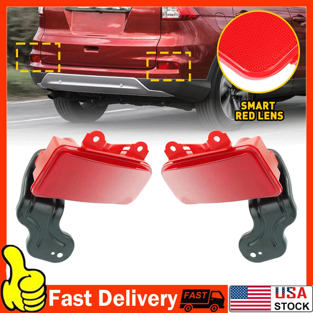 2X Rear Bumper Reflector Lights for Honda CR-V (2015â2016)