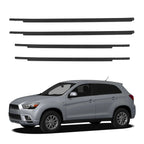 Set of 4 Door Window Weatherstrip Seal Belts for Mitsubishi Outlander Sport