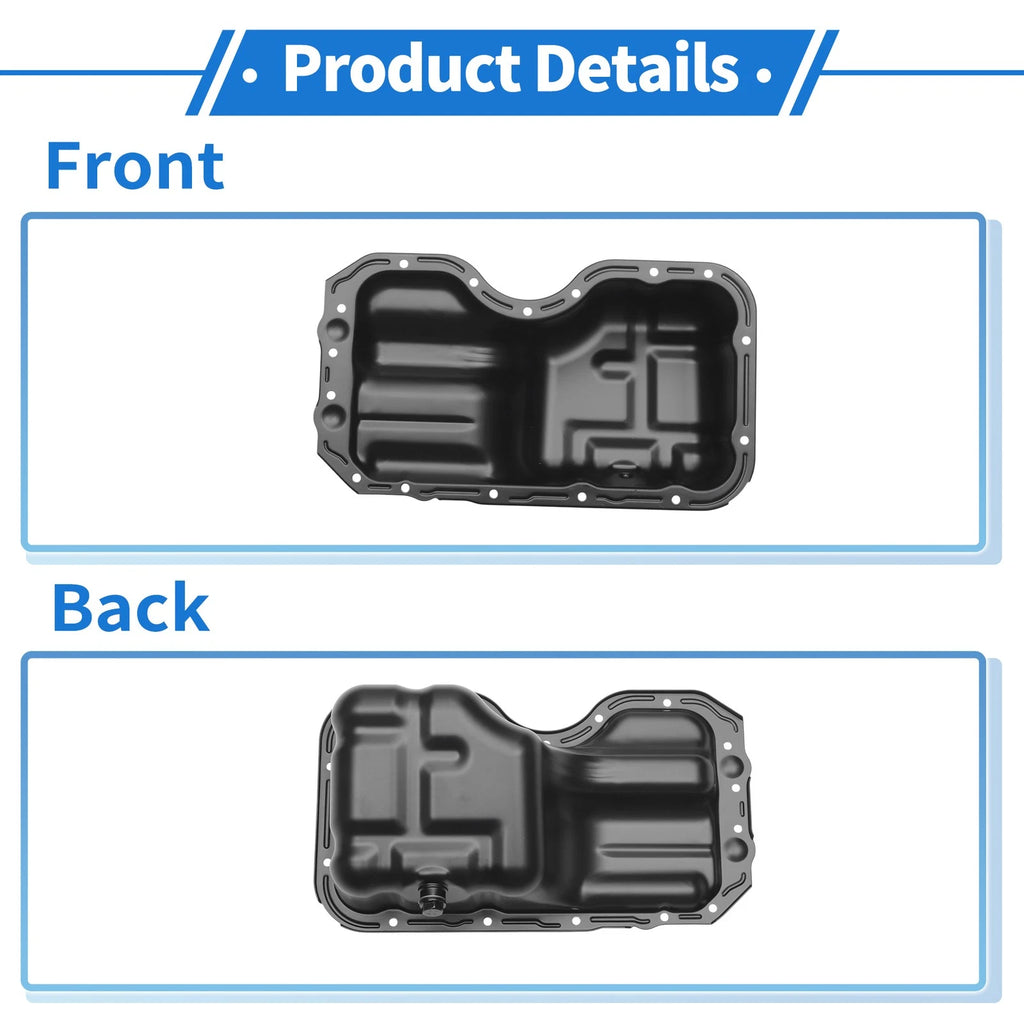 1 Pc Engine Oil Pan No.ZJ0110400 for Mazda 2 1.5L (2011–2015) Iron Black