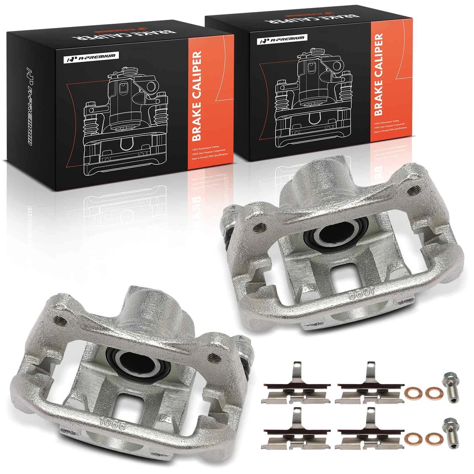 Pair Rear Brake Calipers with Bracket for Chevy Optra Suzuki Forenza (2004–2008)
