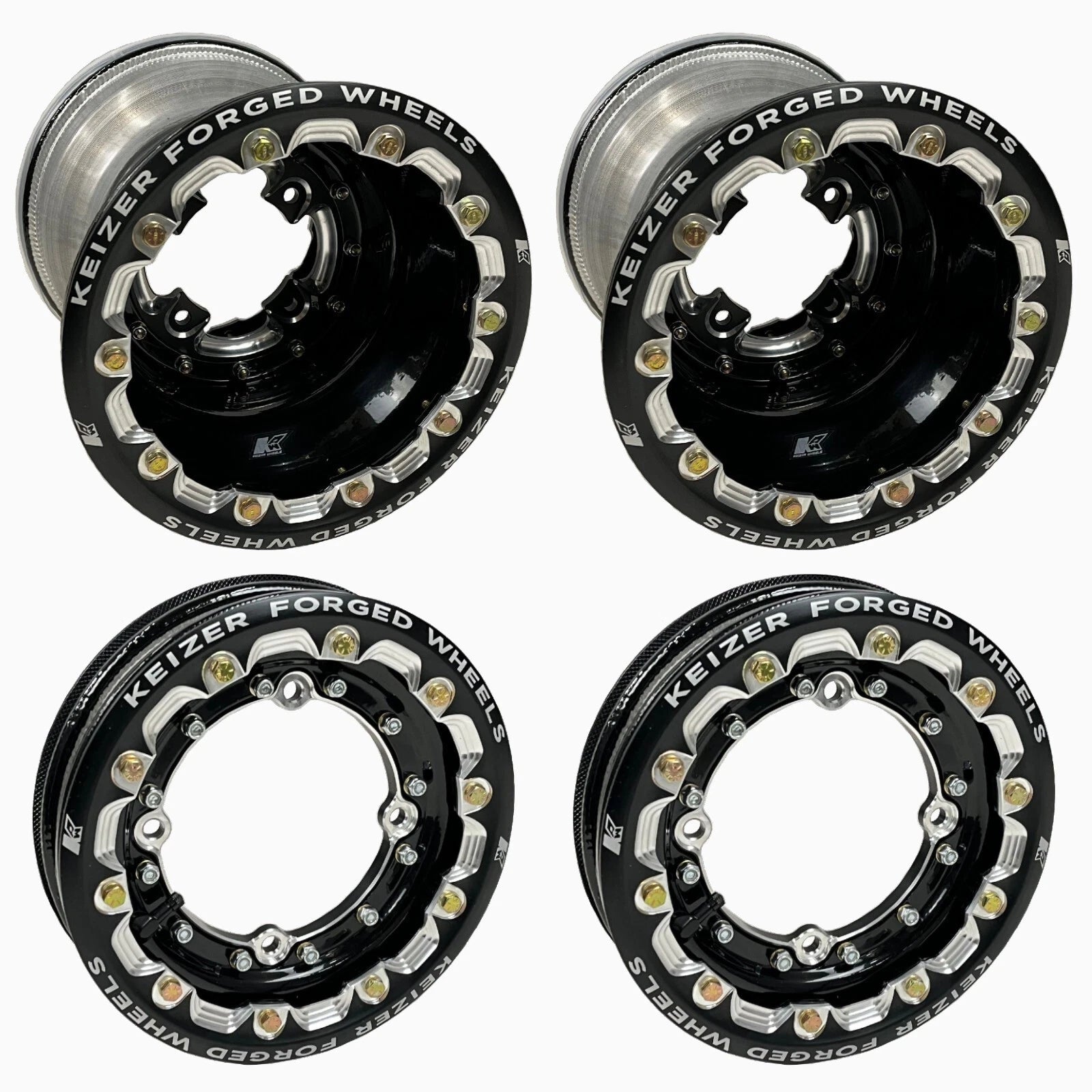 Keizer Racing Forged Beadlock Wheels for Yamaha Banshee 350 (1997–2006)