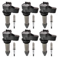 6X Ignition Coils + 6X Spark Plugs for GMC Acadia (2007–2015)