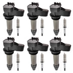 6X Ignition Coils + 6X Spark Plugs for GMC Acadia (2007–2015)