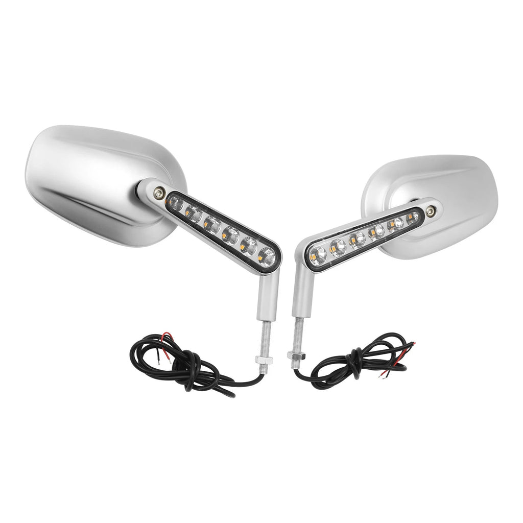 Rear View Mirrors with LED Turn Signals for Harley Davidson V-Rod VRSCF (2009–2017)