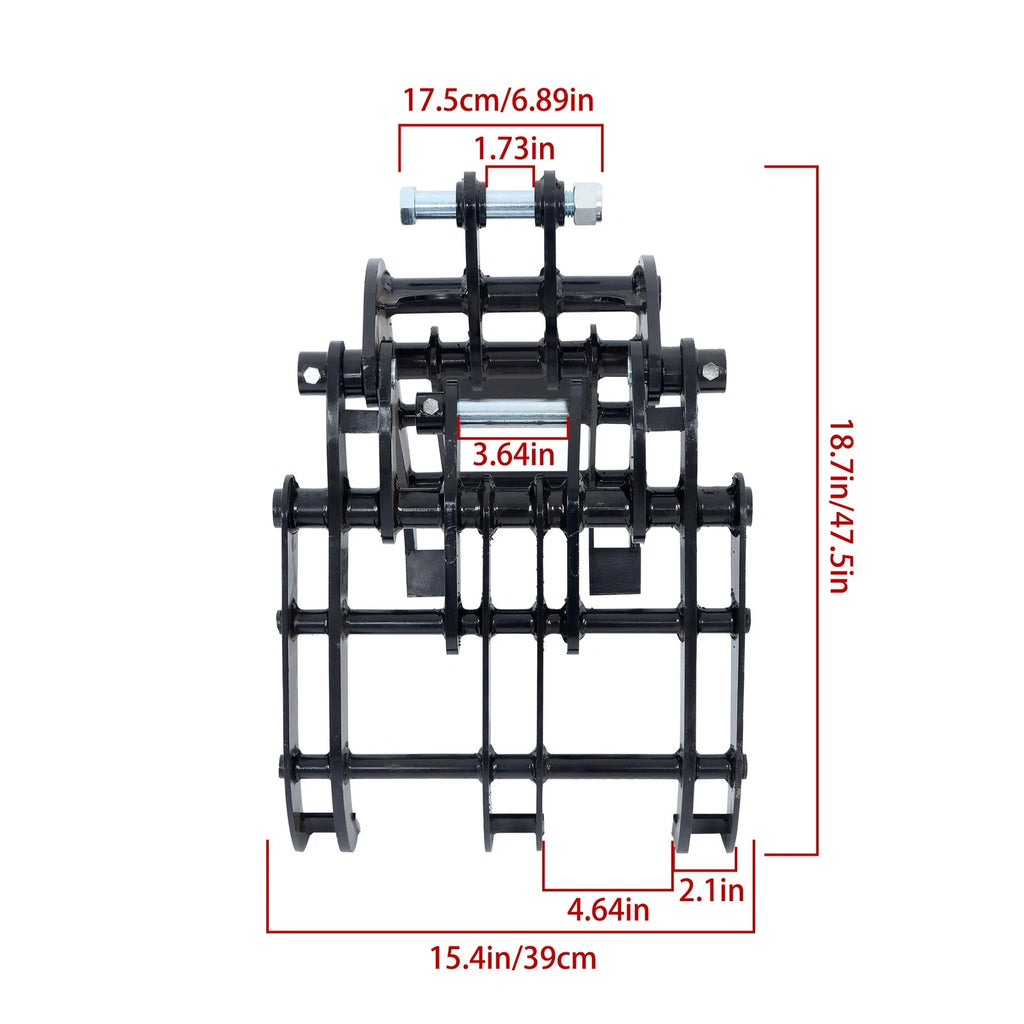 Grapple Wide Opening Grabber Attachment for Mini Excavator