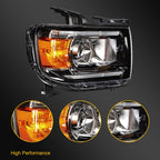 Right Side Headlight for GMC Canyon (2015–2022) with Bulbs and DRL