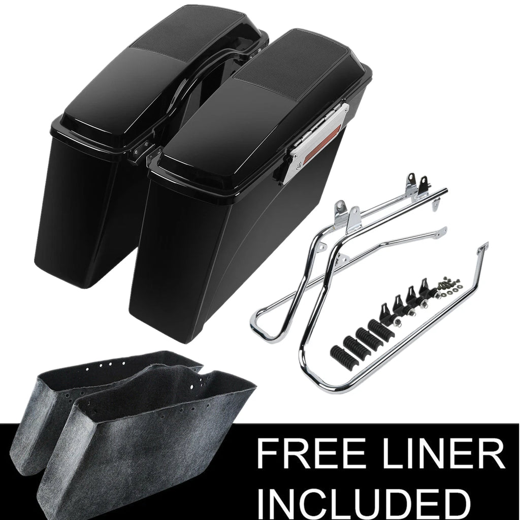 Hard Saddlebag Speaker Lid Conversion Bracket for Harley Softail (1984–2017)