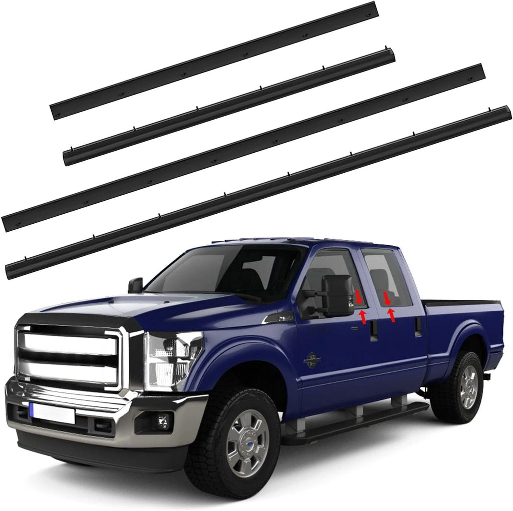 Set of 4 Lower Door Weather Strip Seal for Ford F250 F350 Crew Cab (1999–2016)