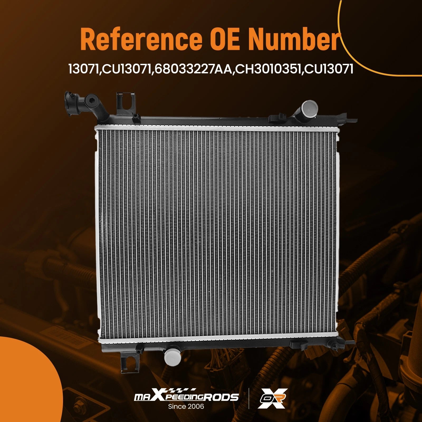 Aluminum Engine Radiator for Jeep Liberty 3.7L (2008–2012)