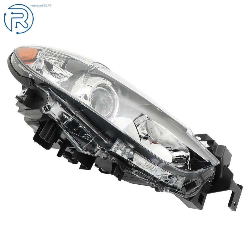 Passenger Right Side Headlight for Mazda 6 (2014-2017) Halogen Black Housing