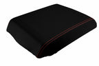 Console Lid Armrest Cover for Hummer H2 (2005–2007) Carbon Fiber Red Stitch