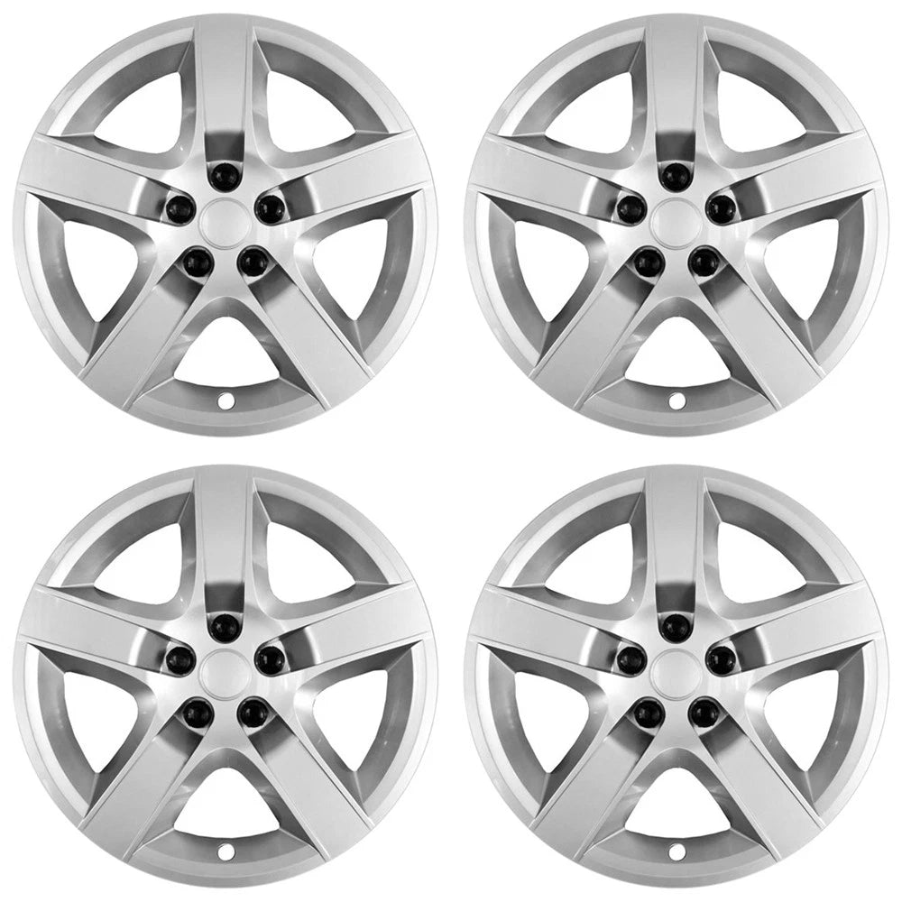 17' Screw-on Silver Wheel Cover Hubcaps for 2007-2010 Pontiac G6