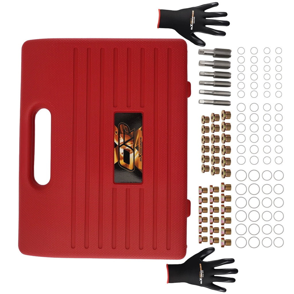 Oil Pan Thread Repair Tap & Plug Kit for BMW M13-M22 (114-Piece)