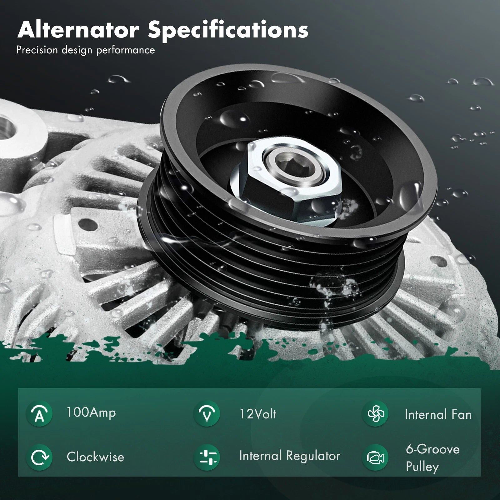 Alternator for Lexus RX300, Toyota Highlander V6 3.0L (1999–2003) 100AMP