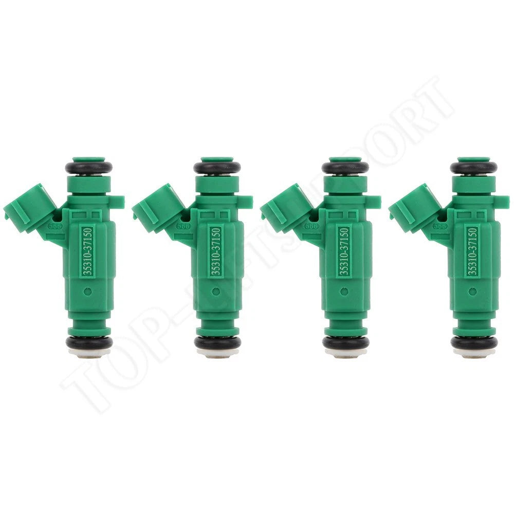 Set of 4 Fuel Injectors for Hyundai Accent, Santa Fe, Sonata, Tucson, Tiburon
