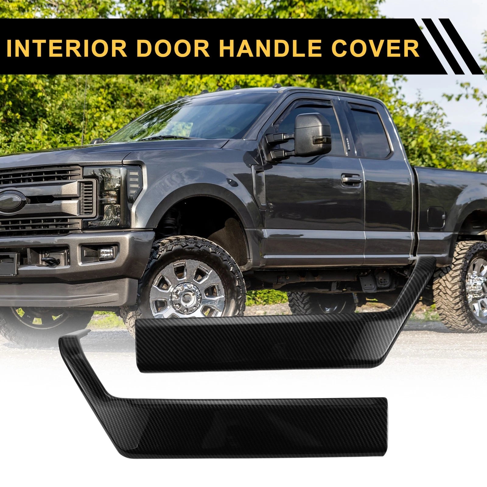 Set of 1 Interior Door Handle Bezel Cover Trims for Ford F-150 (2021–2024)