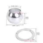 Billet Aluminum Swivel Floor Mount Steering Column for BBC SBC 350 (2")