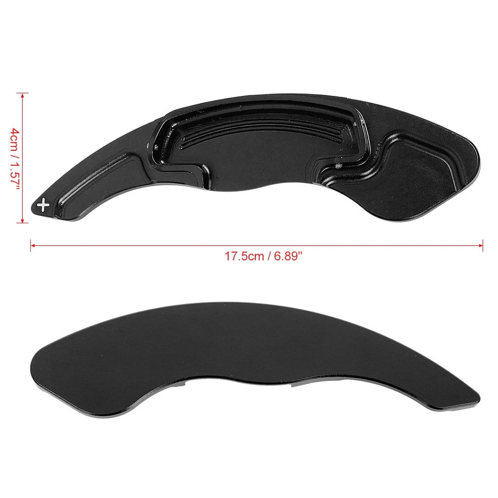 Pair Aluminum Alloy Black Shift Paddle for Honda Accord Civic (2016–2023)