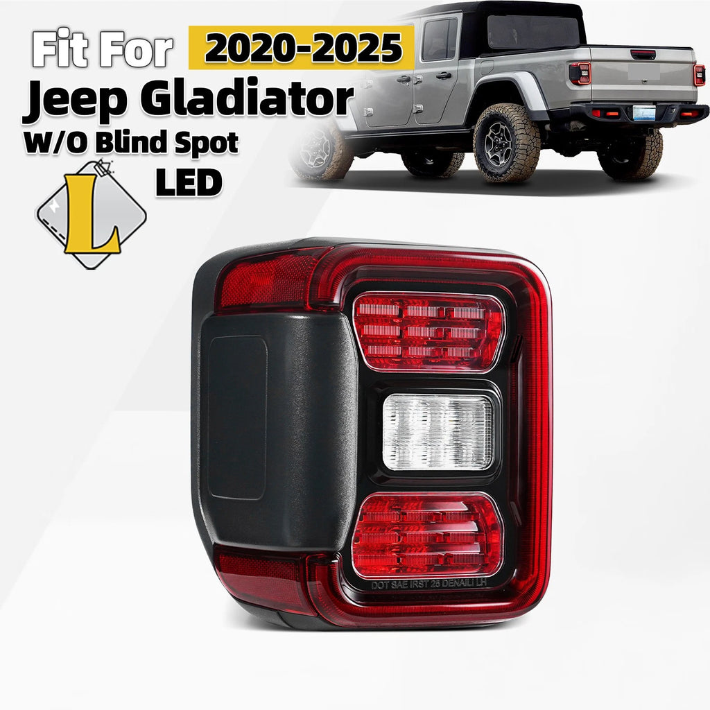 LED Tail Light Assembly for Jeep Gladiator (2020–2026) LH W/O Blind Spot