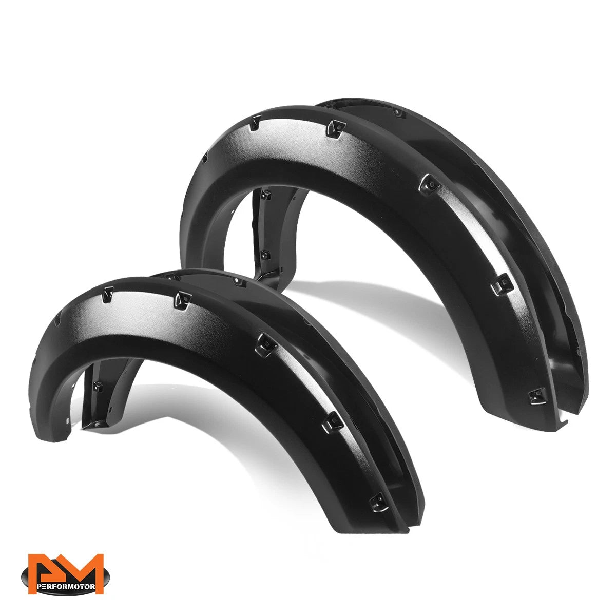 Set of 4 ABS Plastic Pocket-Rivet Wheel Fender Flares for Ford F150 (2004–2008)