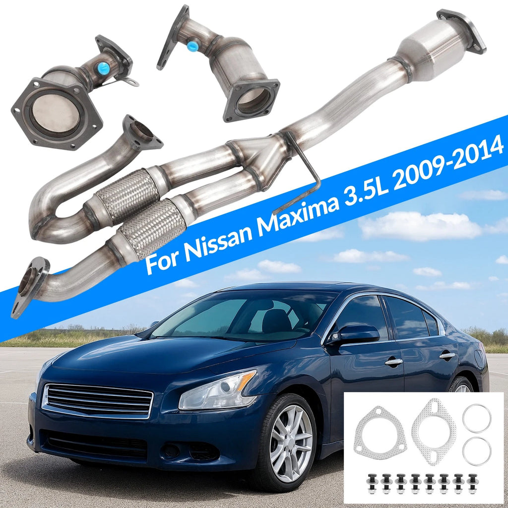 Set of 2 Exhaust Catalytic Converters for Nissan Maxima 3.5L (2009–2014)