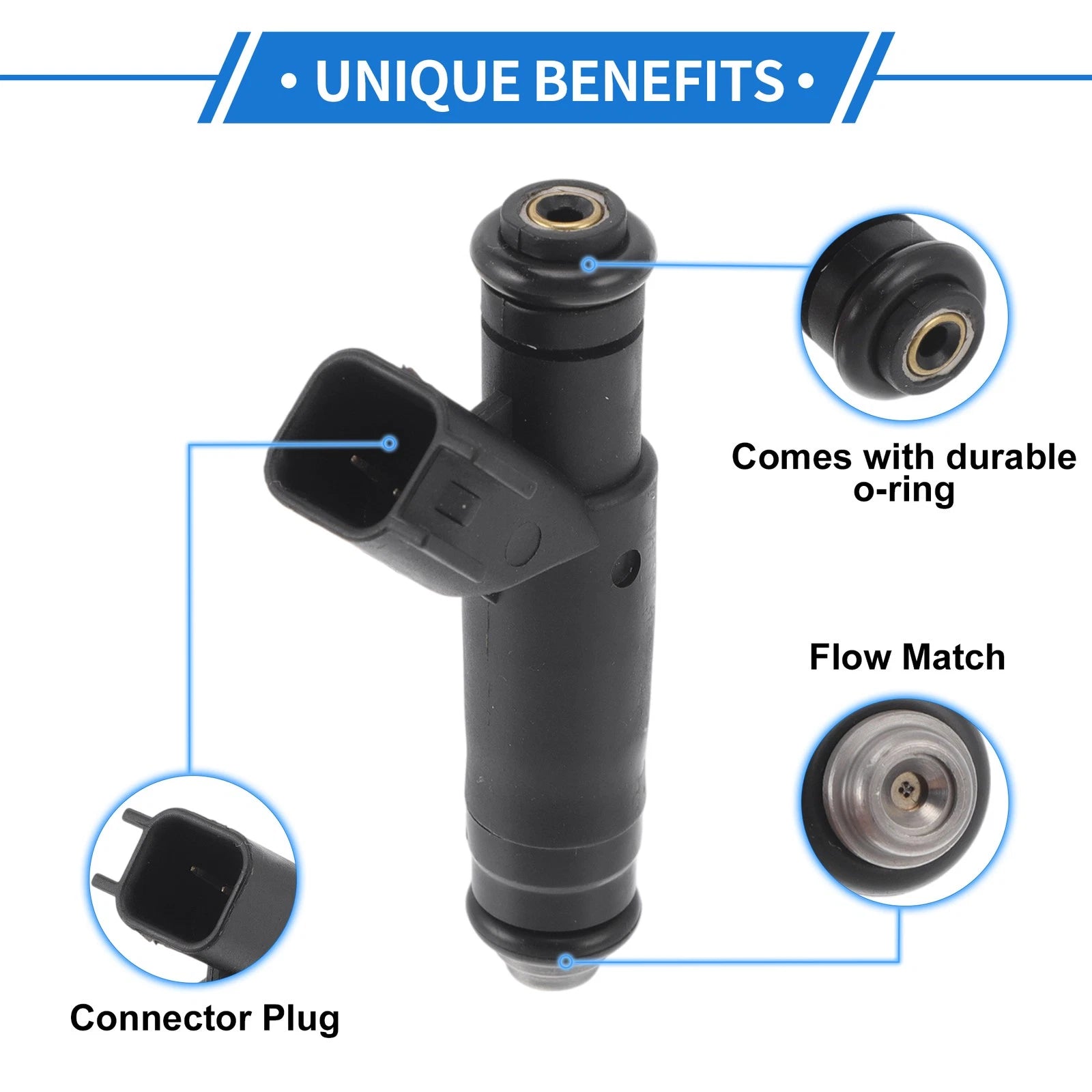 Fuel Injector No.4F2EA4B for Ford Freestar 3.9L 4.2L V6 (2004–2005)