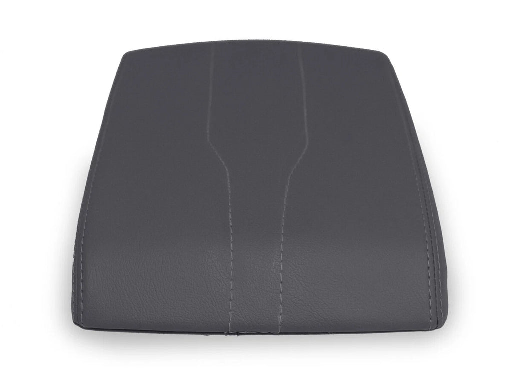 Console Lid Armrest Cover for Chevrolet Traverse (2018–2020) Gray PVC Leather
