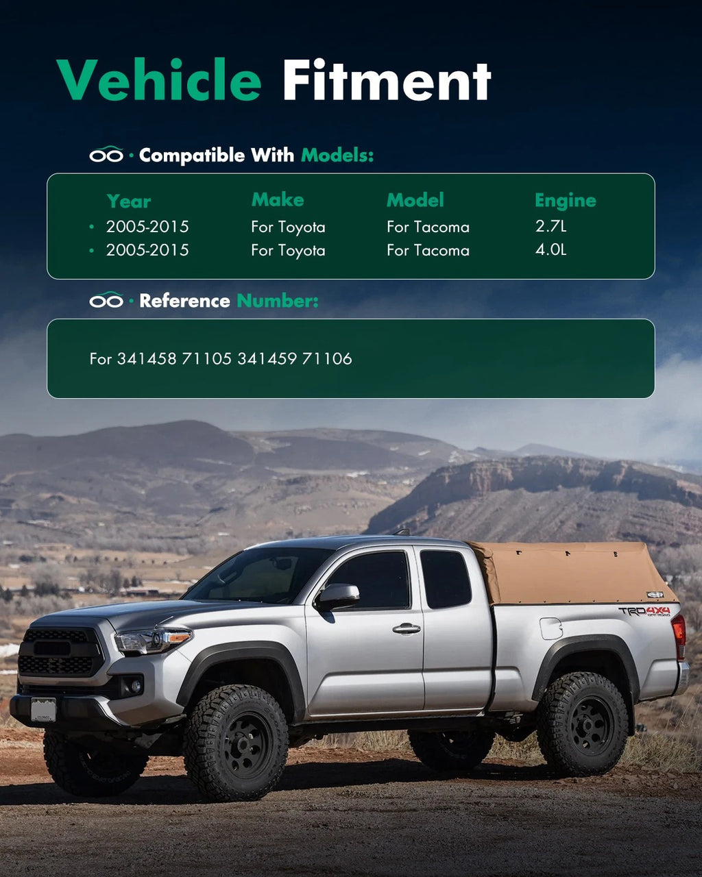 Front Pair Shocks Struts for Toyota Tacoma (2005–2014)