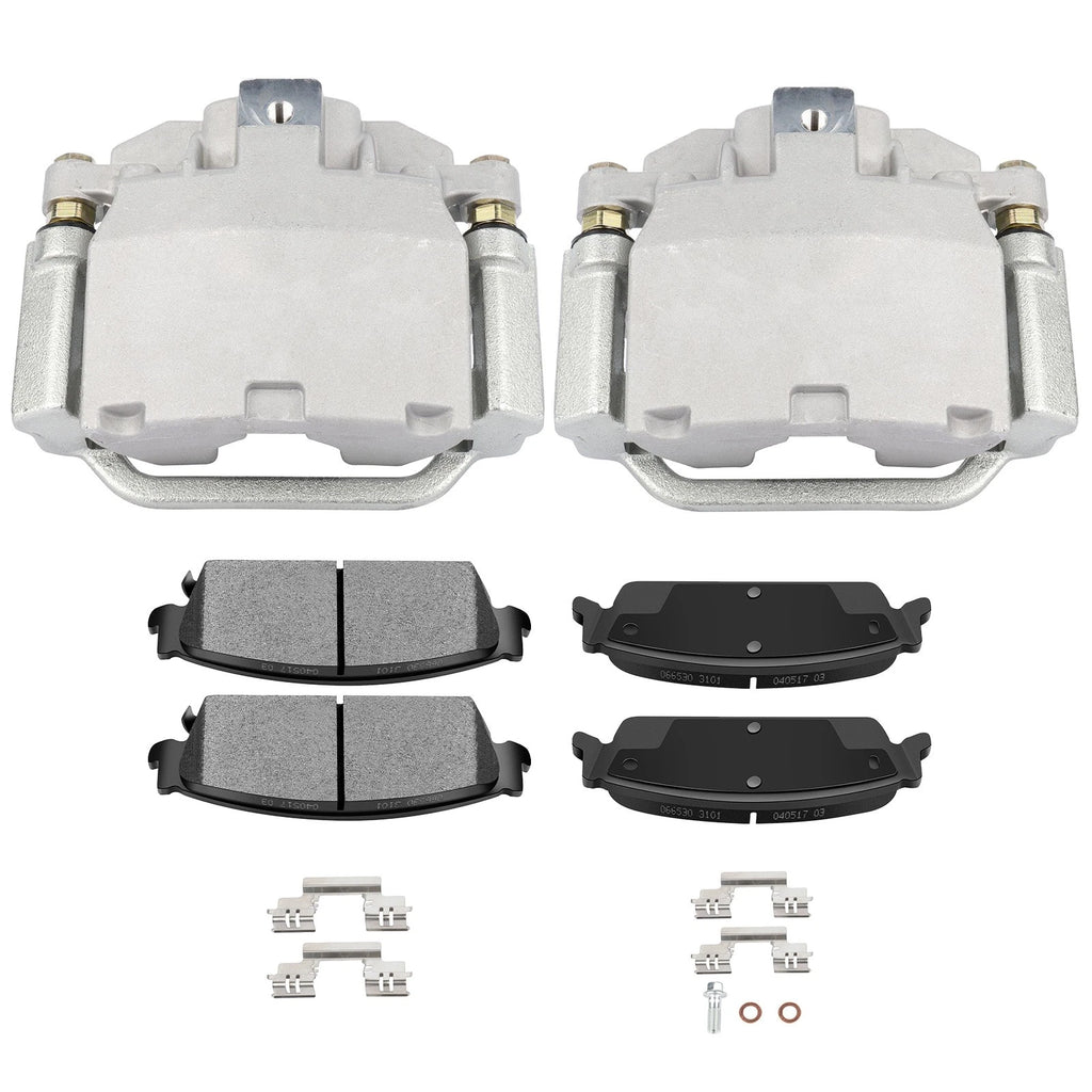 Set of 2 Rear Brake Calipers with Ceramic Pads for Cadillac Escalade EXT