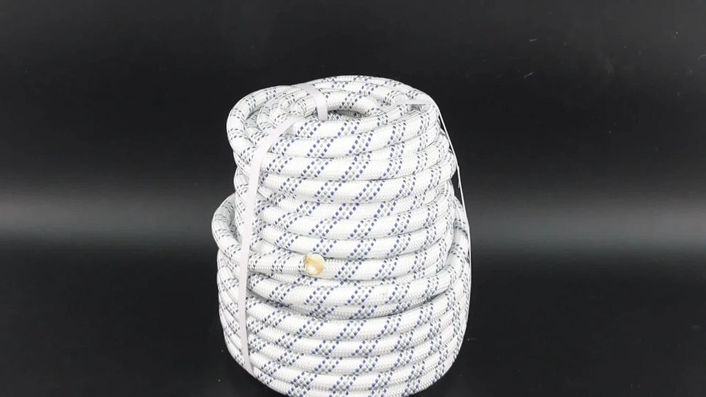 Double Braided Polyester Rope for Rigging (120' x 1/2" & 3/4")
