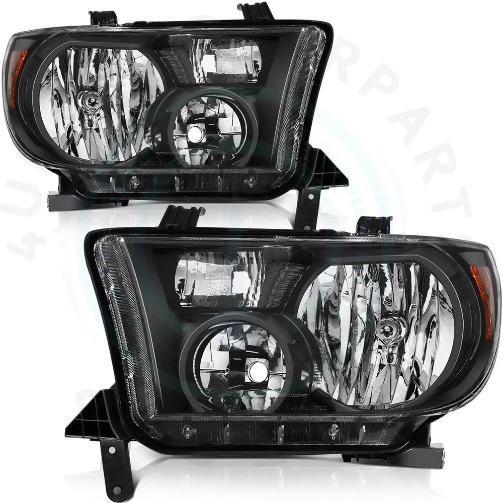 Pair Headlight Assembly for Toyota Sequoia (2008–2017)