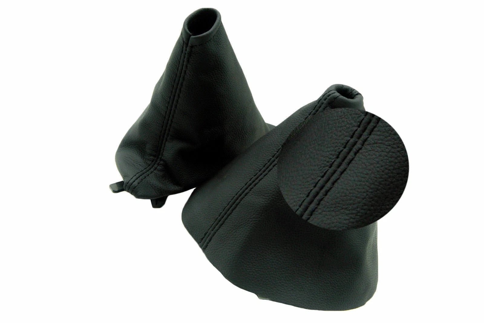 Manual & E Brake Boot Set for Mazda Miata MX5 (2006–2013) Black PVC Leather