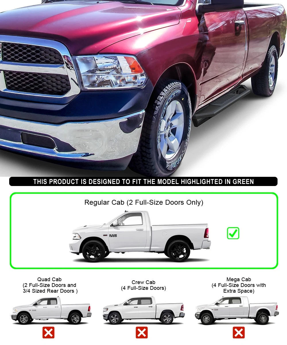 Square Tube Armor for Dodge Ram 1500 2500 3500 (2009-2018)