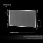 Full Aluminum Replacement Radiator for Fiat 500 (2012–2019) DPI 13245