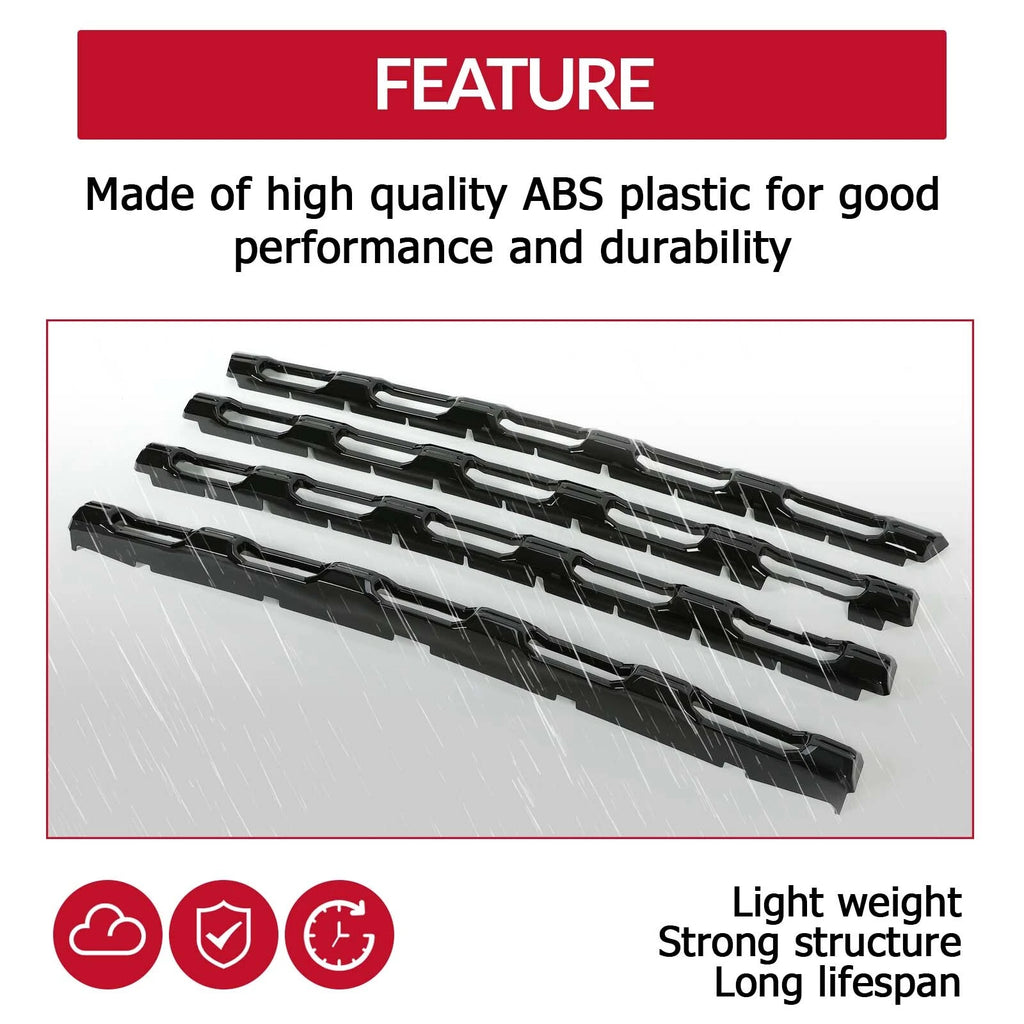 Gloss Black Grille Insert Overlay for Chevy Silverado 2500HD 3500 HD (2020-2023)