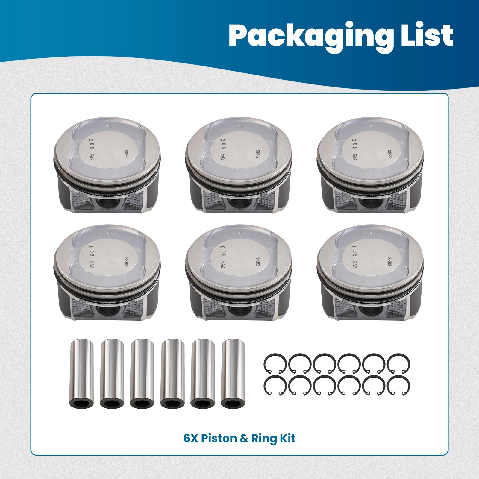 Pistons w/ Rings Set for Nissan Xterra Frontier 2005–2012 VQ40DE