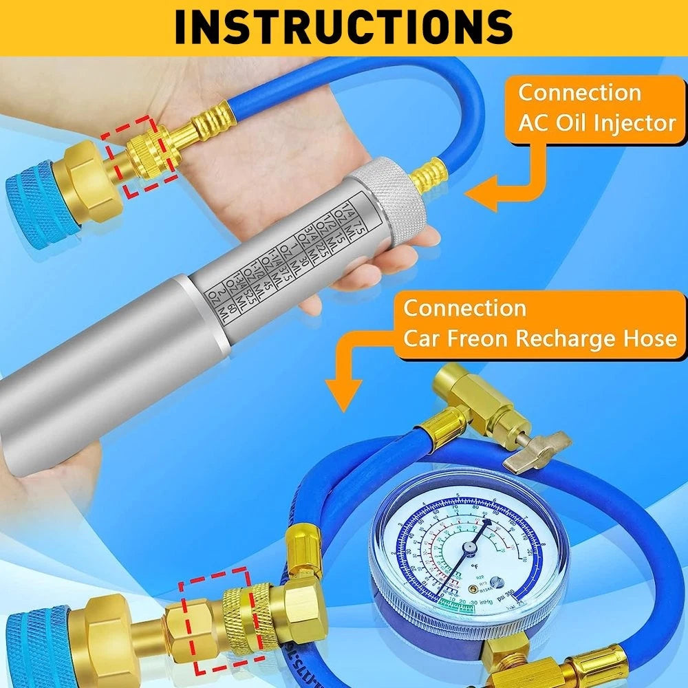 Quick Coupler Adapter for A/C Car High Low Side Conversion (R1234yf to R134a)