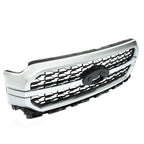 Front Upper Bumper Grille Assembly for Ford F-150 (2021–2023) Chrome Silver