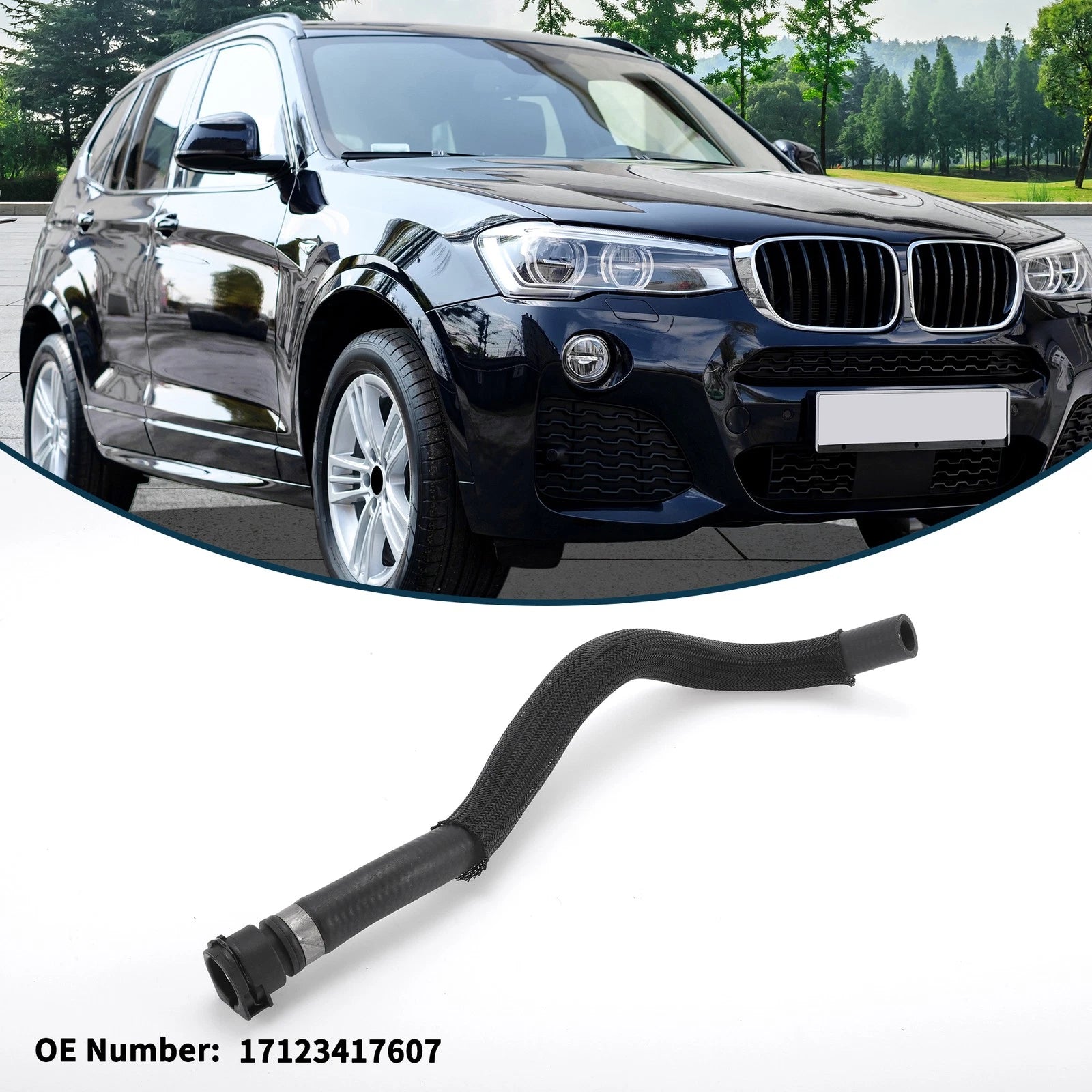 Radiator Hose No. 17123417607 for BMW X3 (2007–2010) Cooling Liquid Tube
