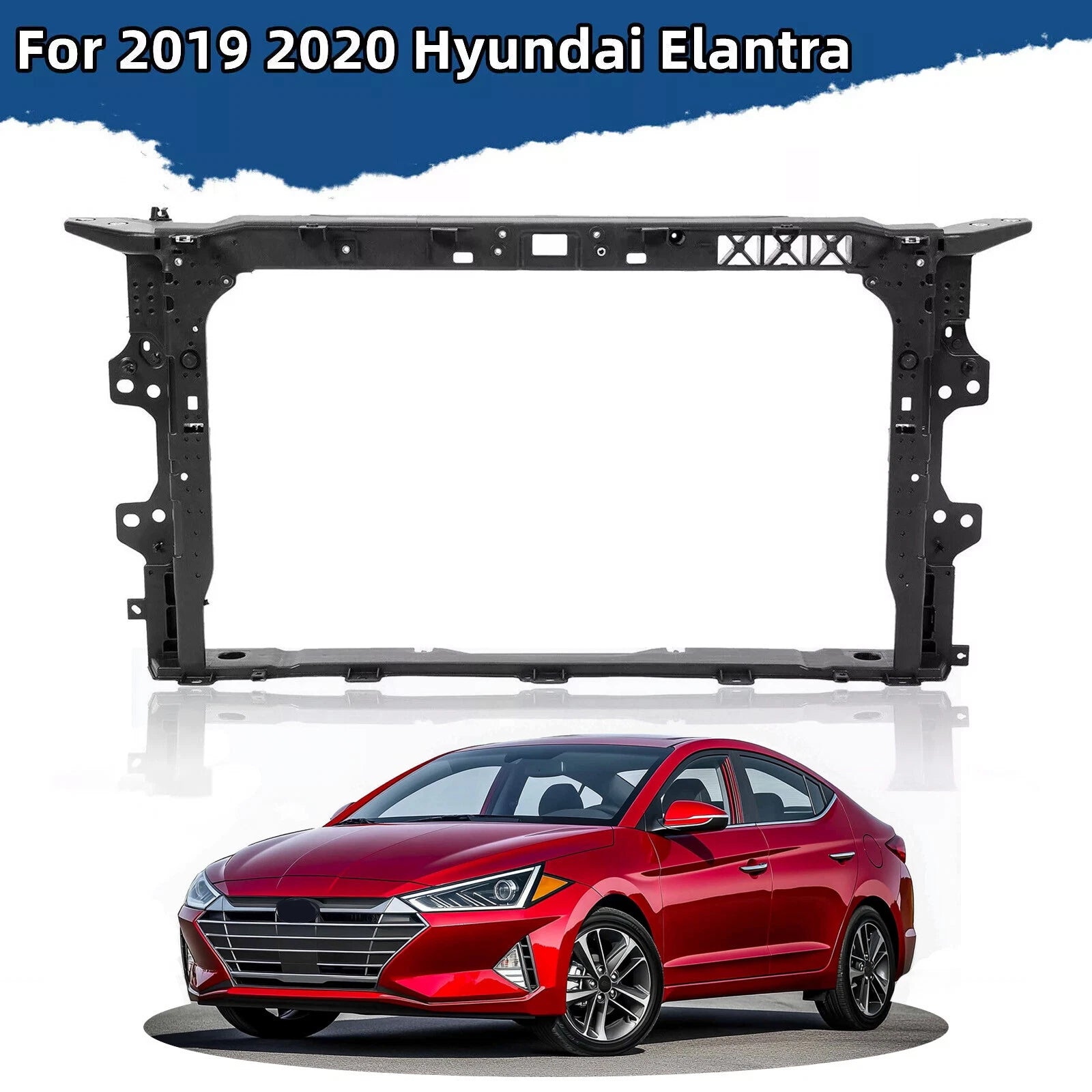 Front Radiator Support Core Frame for Hyundai Elantra (2019–2020) 64101F3500